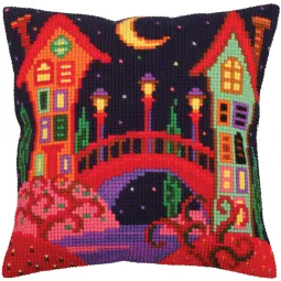 Kit coussin Bridge to fairy tale 40 X 40 cm CDA5257