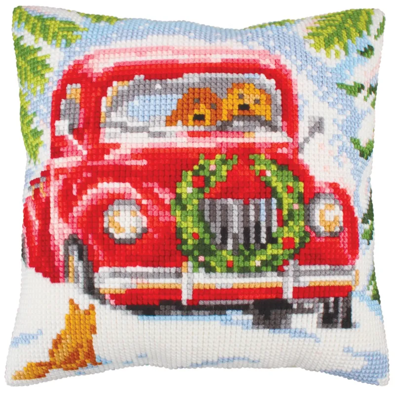 Kit coussin Dans la forêt 40 X 40 cm CDA5243