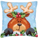 Kissen-Set Weihnachten mit Rehkitz 40 X 40 cm CDA5241