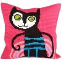 Kit coussin Chat échappé 40 X 40 cm CDA5231