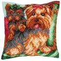 Kit de coussin Chiens sur fauteuil 40 X 40 cm CDA5214