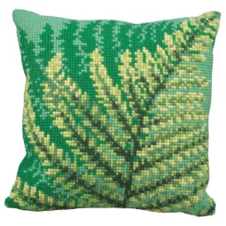 Kit coussin Fougère verte 40 x 40 cm CDA5171