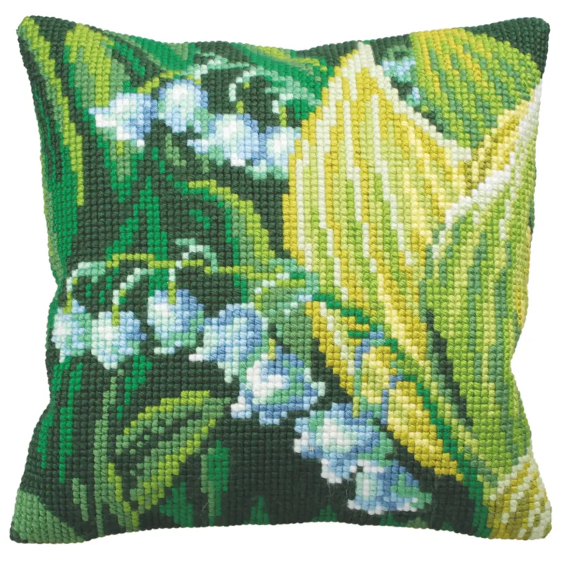 Kit de coussin Gauche Lillies 40 x 40 cm CDA5121