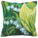 Kit de coussin Gauche Lillies 40 x 40 cm CDA5121