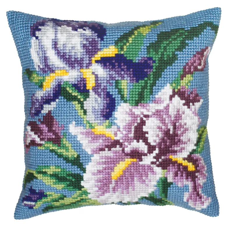 Набор для вышивания подушек Iris mauve 40 x 40 см CDA5050