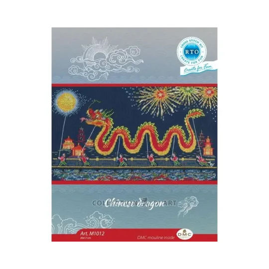Kit de point de croix "Dragon chinois" RTOM1012