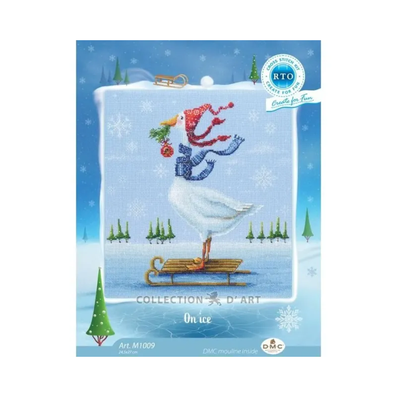 Kryželio siuvinėjimo rinkinys "On ice" RTOM1009