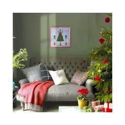 Kit de point de croix "Dame en robe verte" RTOM1007