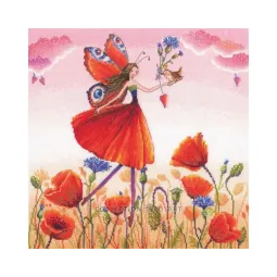 Набор для вышивания крестиком "Цвет мака" RTOM1002