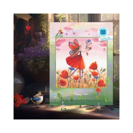 Cross-stitch kit "Poppy color" RTOM1002