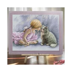 Cross-stitch kit "Now I’ll teach you" RTOM996