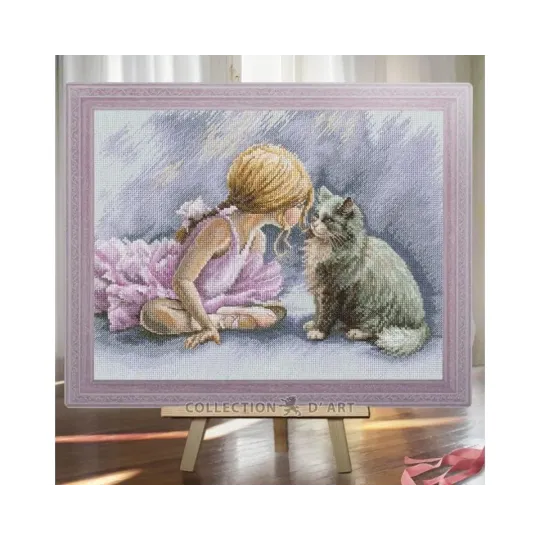 Cross-stitch kit "Now I’ll teach you" RTOM996