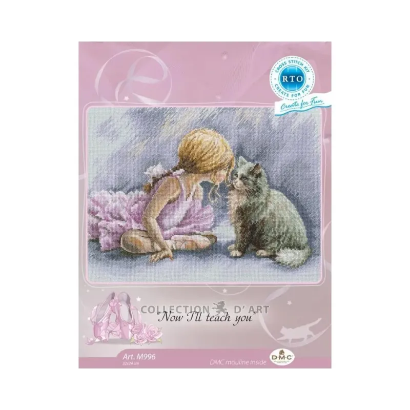 Cross-stitch kit "Now I’ll teach you" RTOM996