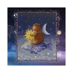 Cross-stitch kit "Riding a magic fish" RTOM947