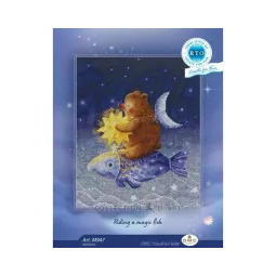 Cross-stitch kit "Riding a magic fish" RTOM947