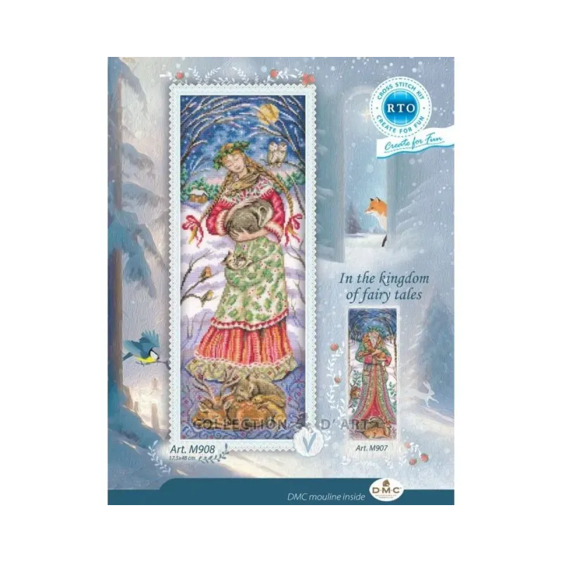 Kit de point de croix "Au royaume des contes de fées" RTOM908