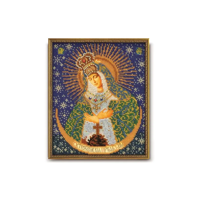 Icon beaded embroidery kit  "Our Lady of the Gate of Dawn" RB-161