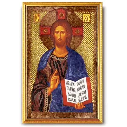 Kit de broderie de perles icône "Christ Pantocrator" RB-150