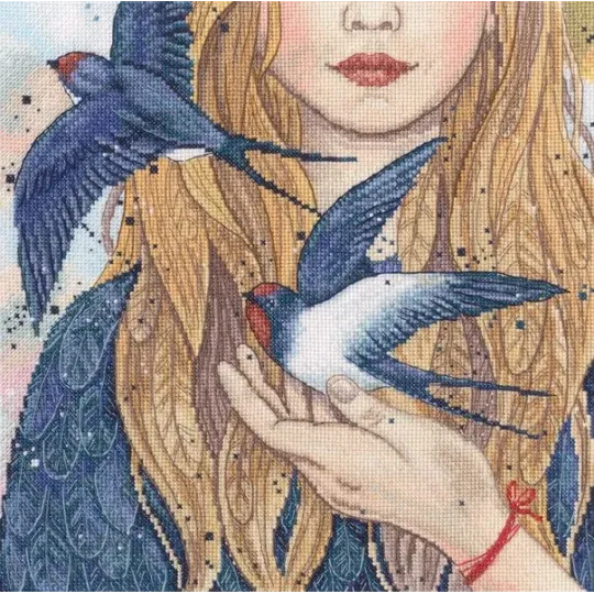 Cross-stitch kit "Swallows" M984