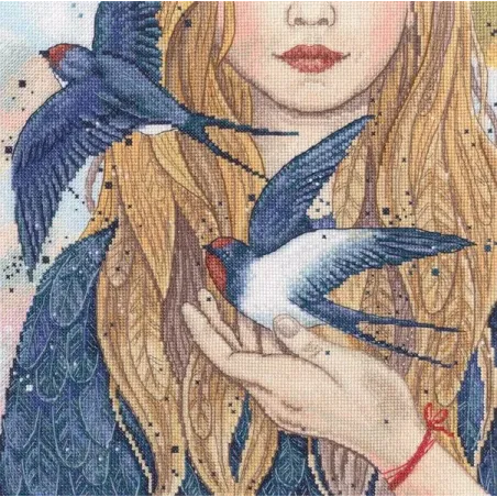 Cross-stitch kit "Swallows" M984
