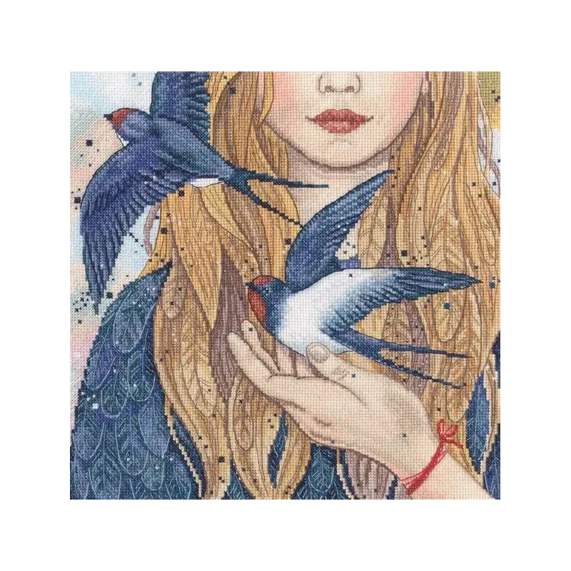 Cross-stitch kit "Swallows" M984