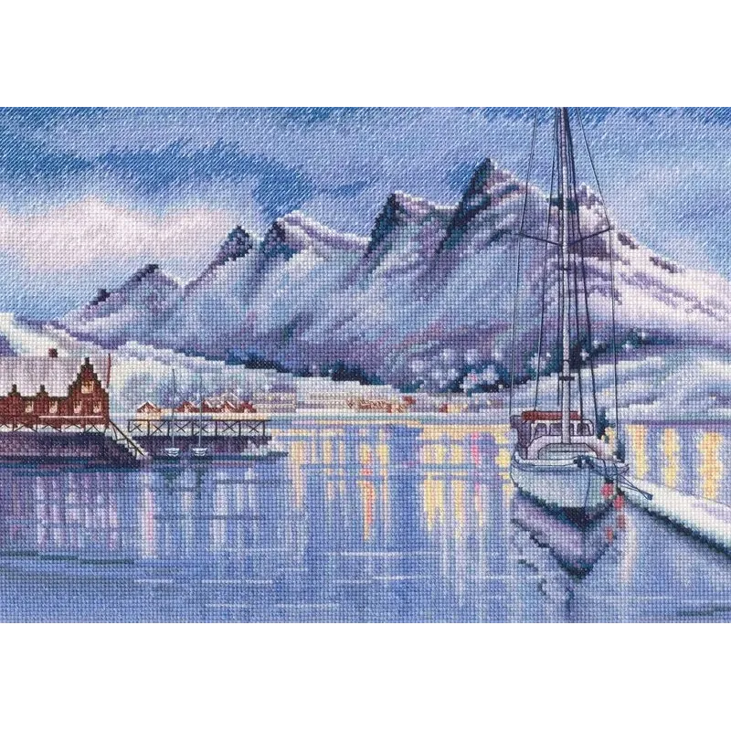 Kreuzstich-Set "Hafen von Bodo" M970