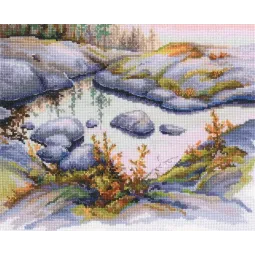 Kryželiu siuvinėjimo rinkinys "Akmenų šeima" M968