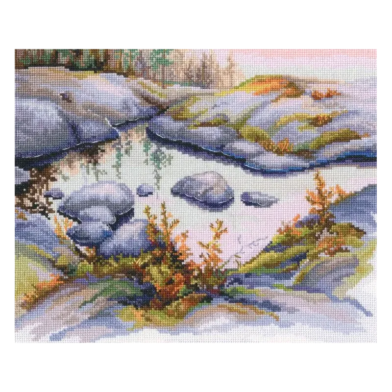 Kryželiu siuvinėjimo rinkinys "Akmenų šeima" M968