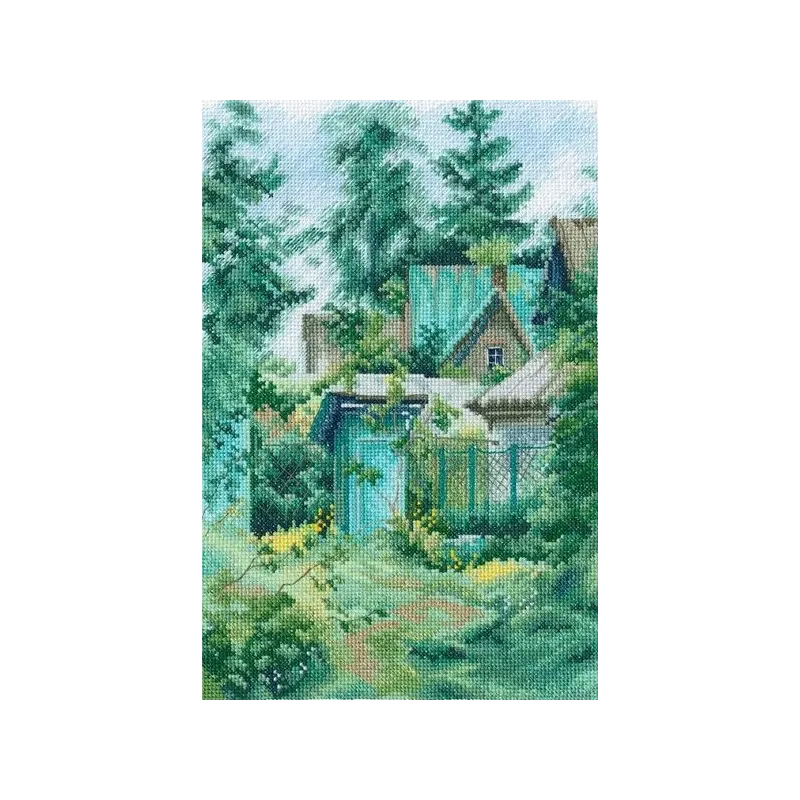 Kreuzstich-Set "Altes Landhaus" RTOM936