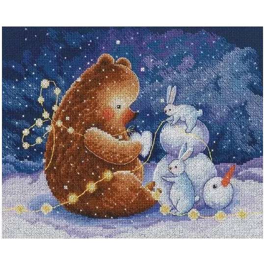 Cross-stitch kit "Snow heart" M948