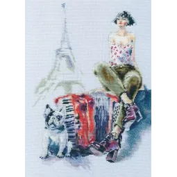 Cross-stitch kit "In French" M931