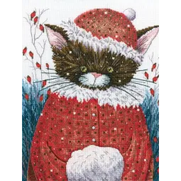 Cross-stitch kit "There were cats. Bird singing inspires me!" M918