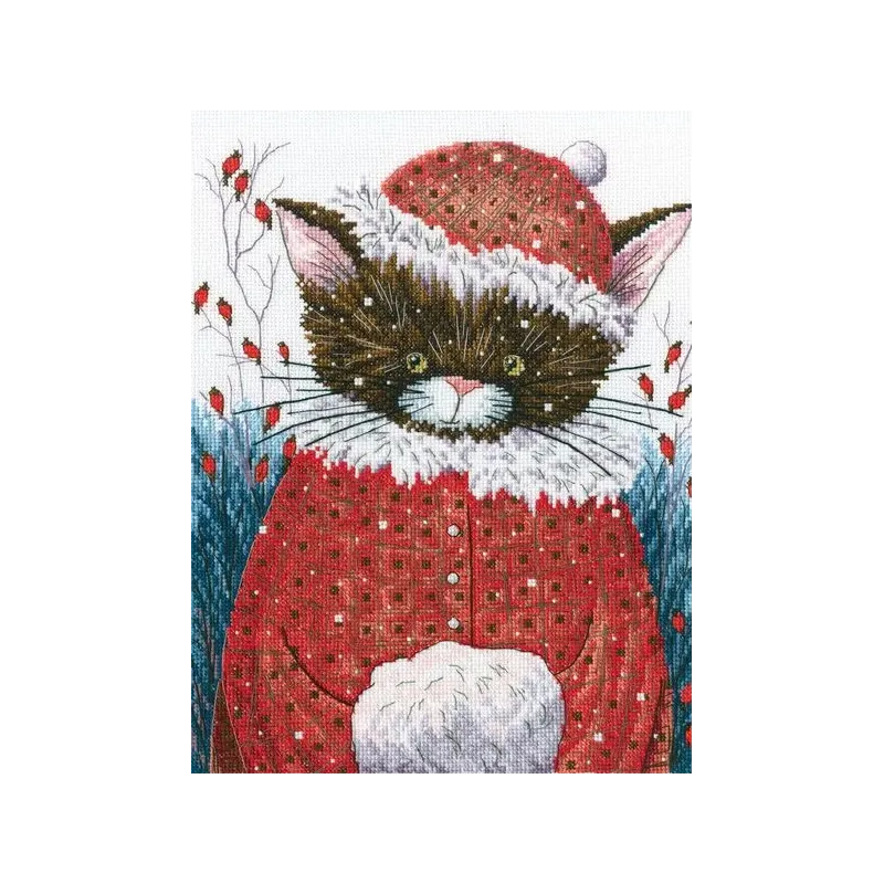 Kit de point de croix "Il y avait des chats. Le chant des oiseaux m'inspire !" M918