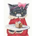 Cross-stitch kit "There were cats. I bring happiness" M914