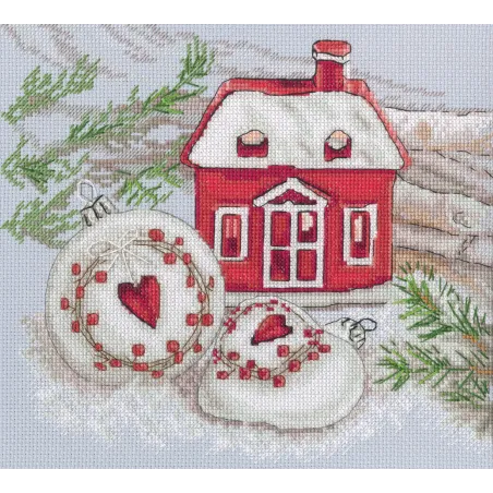Cross-stitch kit "Gingerbread house" M919