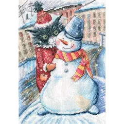 Kit de point de croix "Il y avait des chats. Je rends le monde plus beau... M915