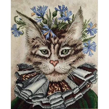 Kreuzstich-Set "Eine Katze namens „Cornflower” M909