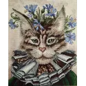 Kreuzstich-Set "Eine Katze namens „Cornflower” M909