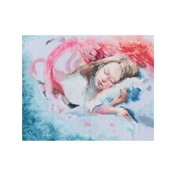 Kryželiu siuvinėjimo rinkinys "Pink Dreams" RTOM898