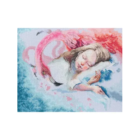 Kit de point de croix "Rêves roses" RTOM898