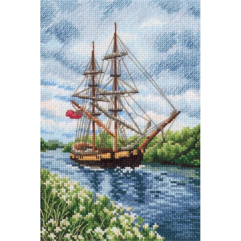 Cross-stitch kit "With the flavour of salt, wind and sun" M853