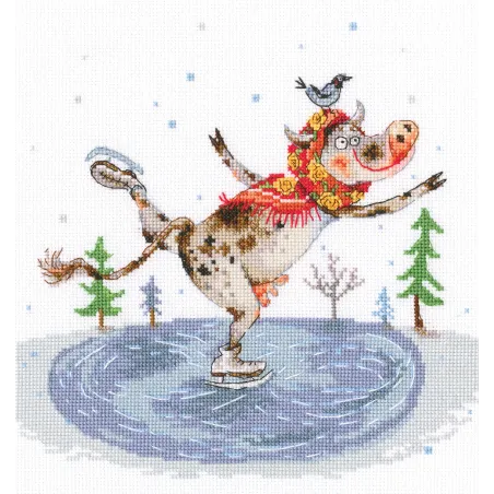 Cross-stitch kit "Graceful skating" M835
