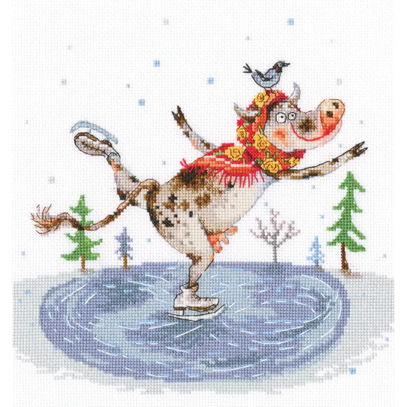Cross-stitch kit "Graceful skating" M835
