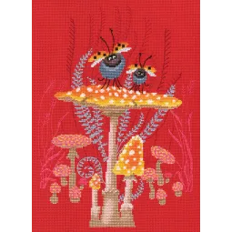 Kryželiu siuvinėjimo rinkinys "Mushroom" RTOM795