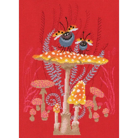 Kit point de croix "Champignon" RTOM795