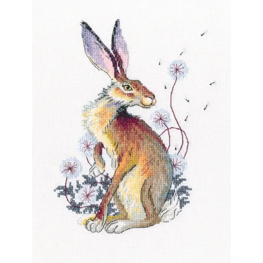 Kryželiu siuvinėjimo rinkinys „Tarp sidabrinių kiaulpienių“ RTOM788