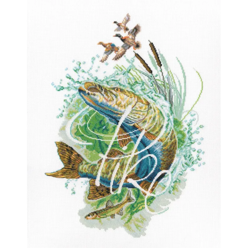 Набор для вышивания крестиком "Серебристый люче" M783
