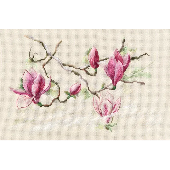 Kryželiu siuvinėjimo rinkinys „Magnolijų žiedai“ RTOM732