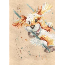 Kit de point de croix "Balançoires joyeuses" M706