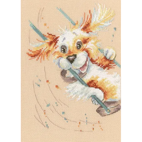 Cross-stitch kit "Cheerful swings" M706